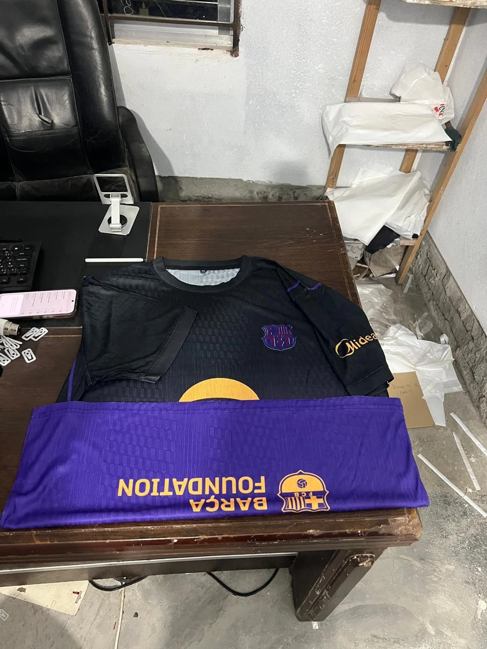 Oversize Premium Quality Barca Away Jersey