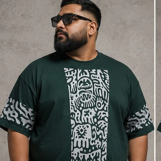 Oversize Premium Drop Shoulder T shirt - Bottol Green | Oversize bazar