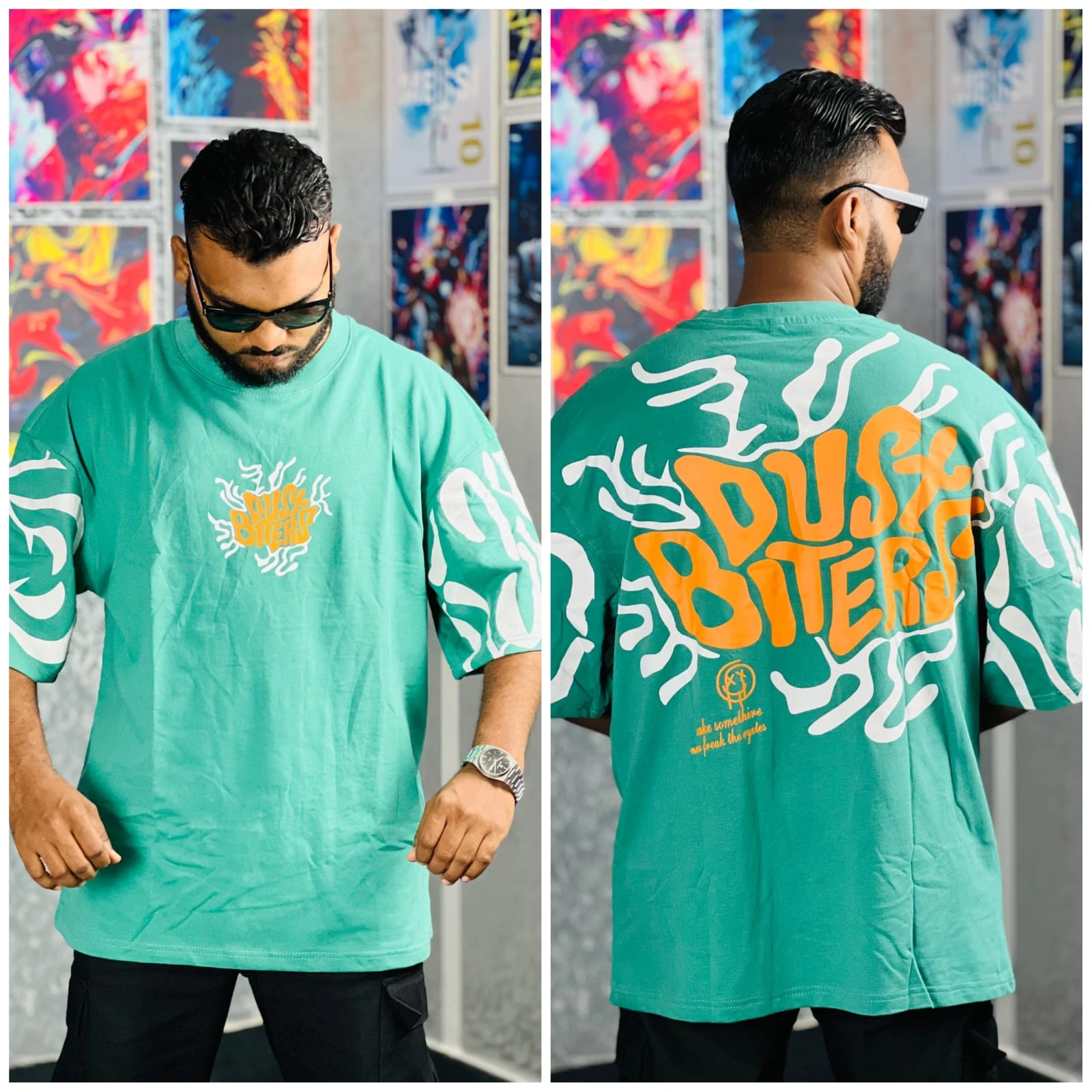Oversize Premium Drop Shoulder T shirt  - Pest | Oversize bazar