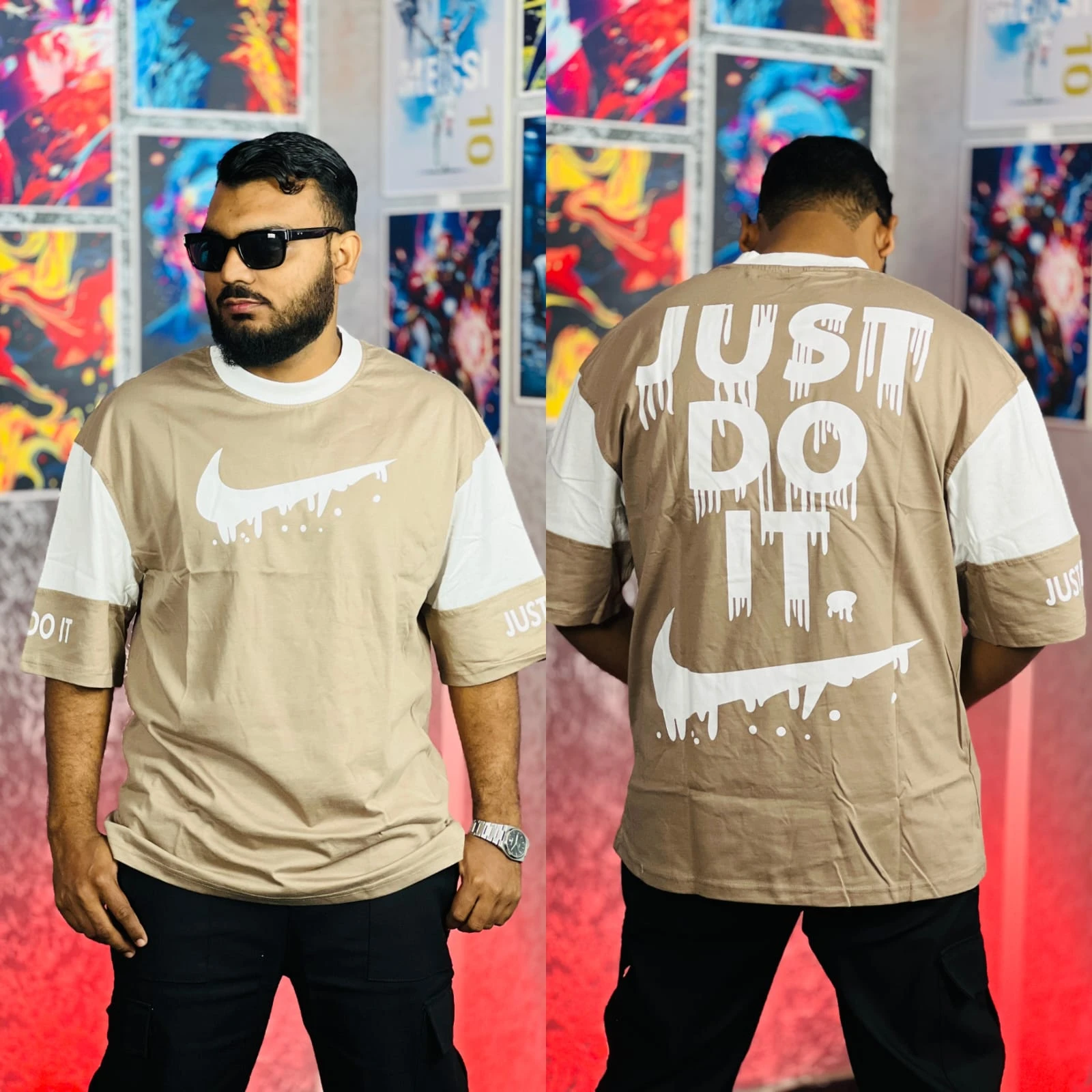 Oversize Premium Drop Shoulder T shirt  - Biskit | Oversize bazar