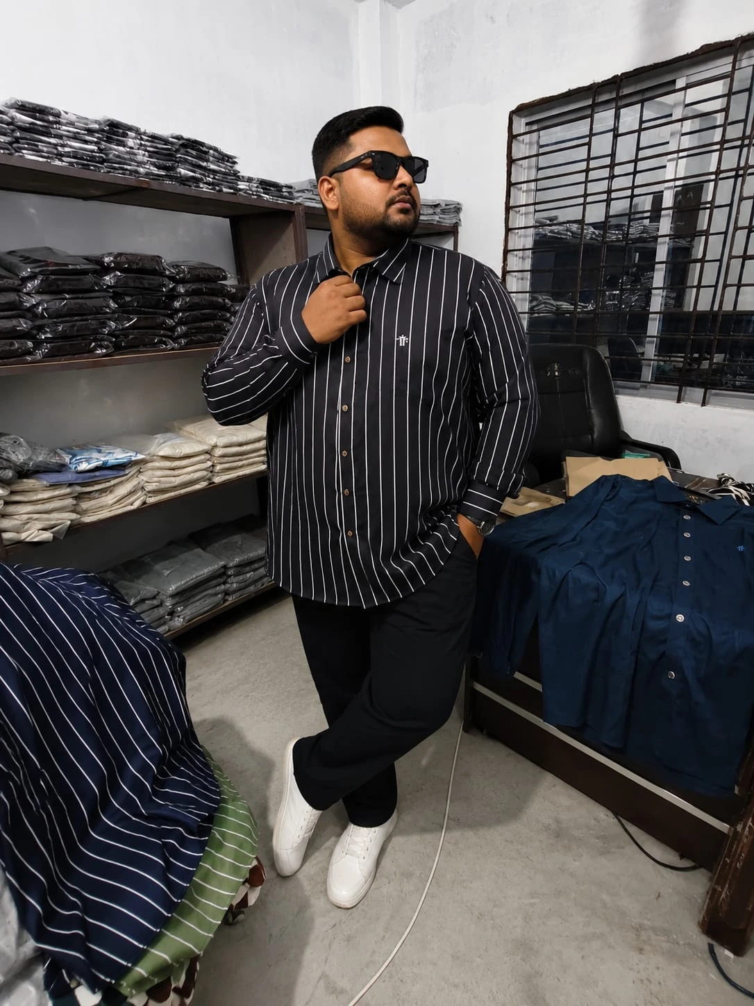 Oversize Premium Quality Shirt -Black Strip |Oversize bazar