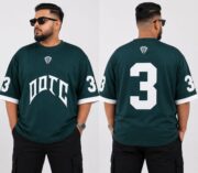 Oversize Premium Drop Shoulder T shirt  - Bottol Green | Oversize bazar - Image 2