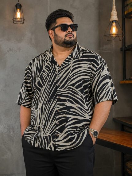 Oversize Premium Shirt-Off White/Black | Oversize bazar