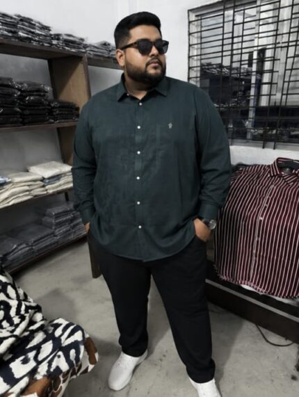 Oversize Premium Shirt-Deep Bottol Green | Oversize bazar