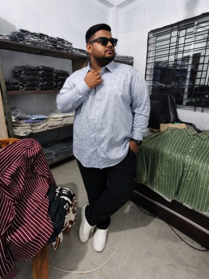 Oversize Premium Shirt-Light Ash | Oversize bazar