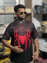 Oversize Premium Spider Jersey Black\Red | Oversize bazar - Image 3