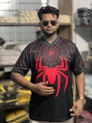 Oversize Premium Spider Jersey Black\Red | Oversize bazar - Image 4