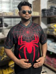 Oversize Premium Spider Jersey Black\Red | Oversize bazar